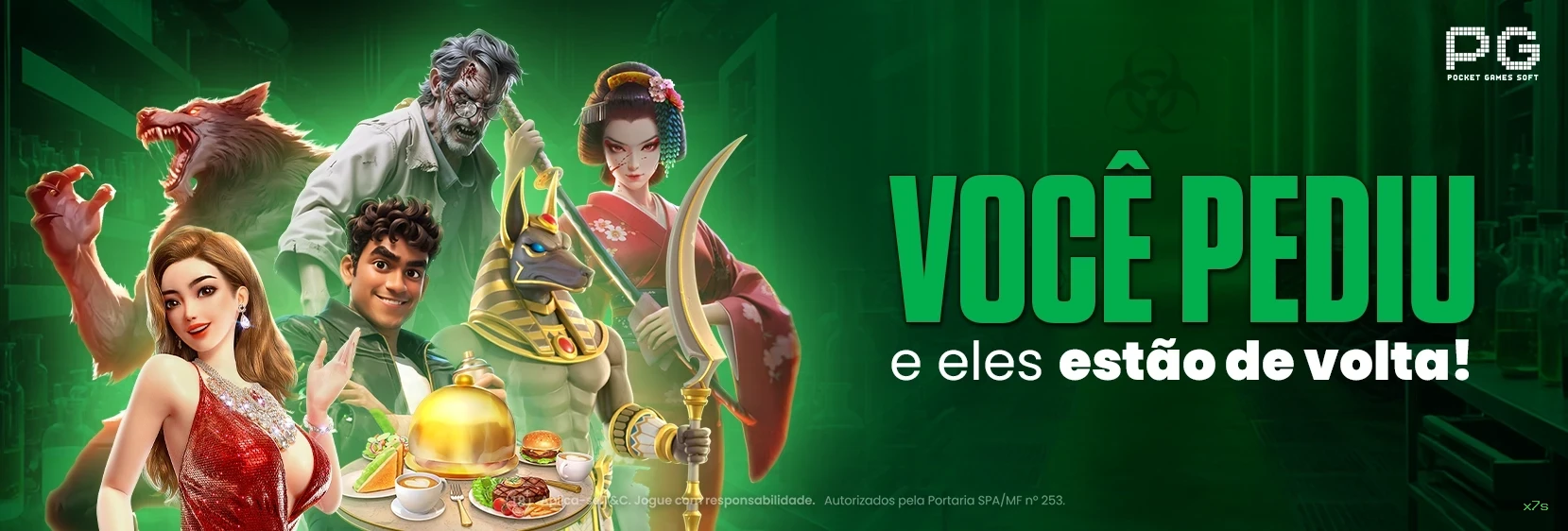 Bônus boas-vindas x7s R$100